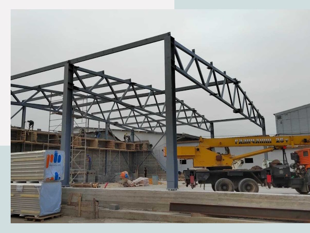 Строительство цехов в Сегеже