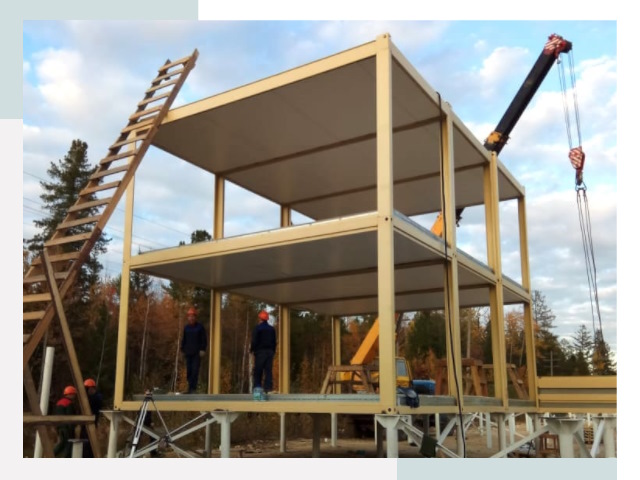 Строительство модульных здания Сегежа