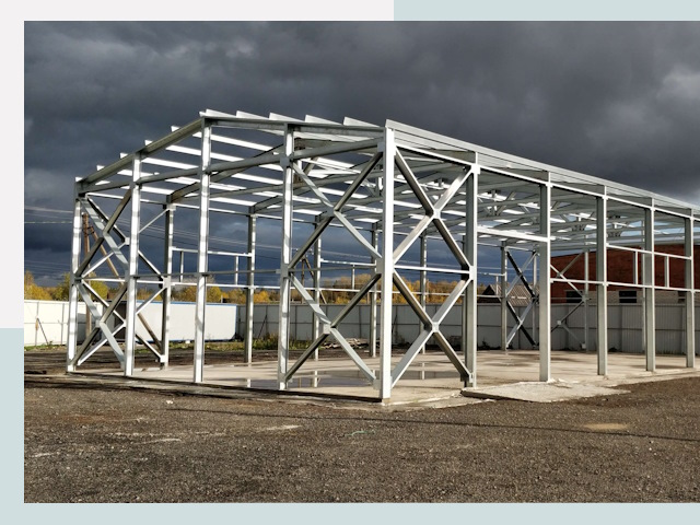 Двускатные ангары в Сегежа от 624 руб. за квадрат