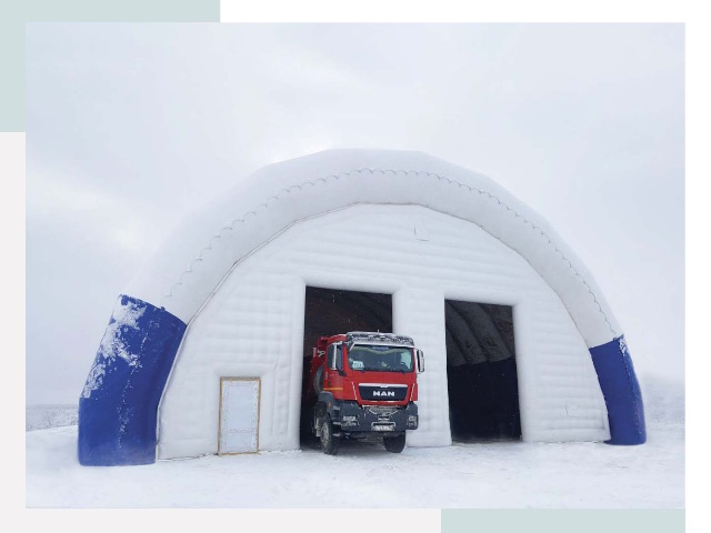 Мобильные ангары в Сегеже