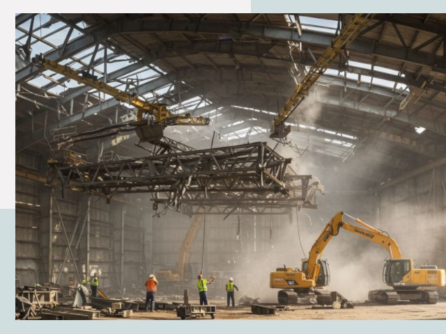 Демонтаж ангаров в Сегеже от 624 руб. за м²